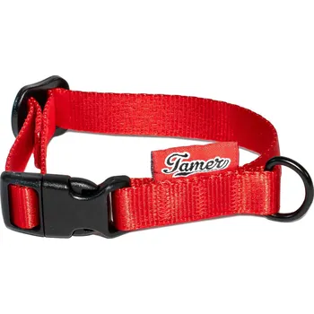 Obojek pro psa Tamer Popruhový obojek SIMPLE | červený Rozměr: 1,5 cm, 18 - 27 cm