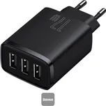 Baseus nabíječka do sítě Compact 3xUSB 17W černá 6932172606961