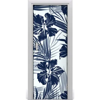 Fototapeta Samolepící fototapeta na dveře tropické květiny 75x205 cm