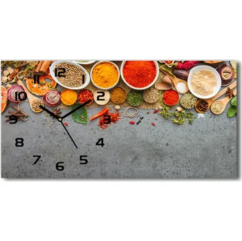 Hodiny Skleněné hodiny na stěnu Koření