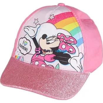 Kšiltovka Dívčí kšiltovka Minnie Rainbow - světle růžová