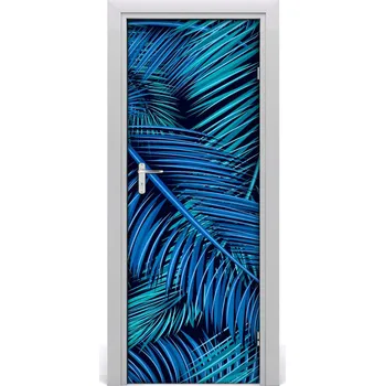 Fototapeta Samolepící fototapeta na dveře listy palmy 75x205 cm