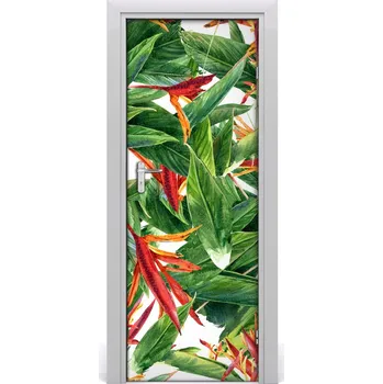 Fototapeta Samolepící fototapeta na dveře Strelitzia reginae 75x205 cm