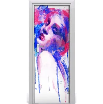 Fototapeta Samolepící fototapeta na dveře Abstrakce žena 75x205 cm