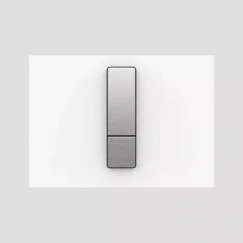 Splachovací tlačítko Ovládací tlačítko SANIT INEO BRIGHT malé 202x145mm bílé sklo
