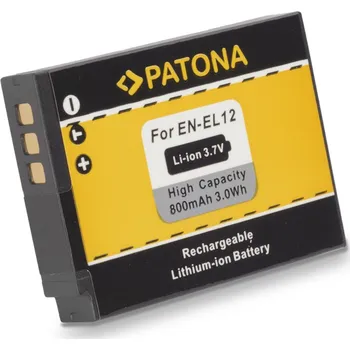 PATONA baterie pro foto Nikon EN-EL12 1050mAh
