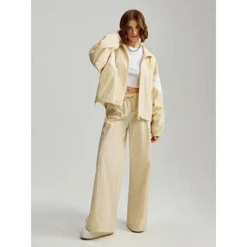 Dámské kalhoty Kalhoty s širokými nohavicemi - M - House - krémový - 519DJ-01X