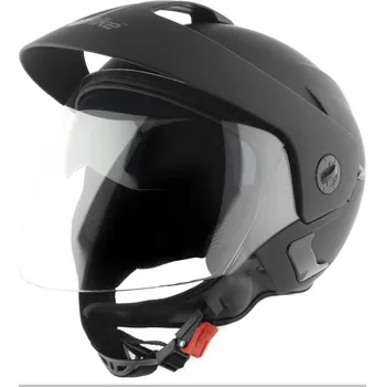 Motodoplněk Helma na skútr černá matná S (55–56 cm) (Helmy na skútr)