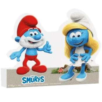 Party dekorace Dekorace na stůl Šmoulové 24 x 26,5 cm