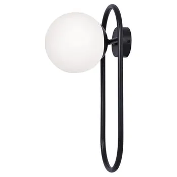 Nástěnné svítidlo Nástěnné svítidlo koule FINESTRA černá