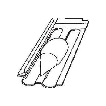 BRAMAC Průchody střechou Rubín 9 Průch.taš.pro solární potrubí Černá