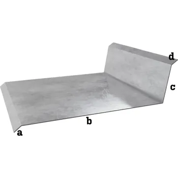 okap BLIX Hliník tl. 0,6 mm Lemování přední r.š. 400