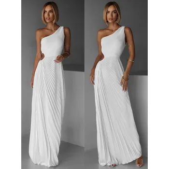 Dámské šaty SUNTILS elegantní šaty bílé ONESIZE