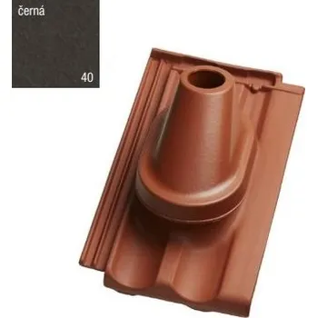 Střešní krytina TONDACH Průchody střechou Renoton 11/Traditon 12 (HR11/FR1 Komplet anténní průchodka Černá engoba