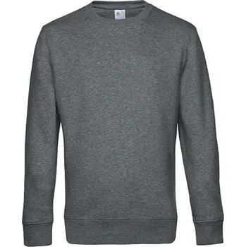 Pánská mikina B&amp;C Unisex mikina WU01W Heather Mid Grey M