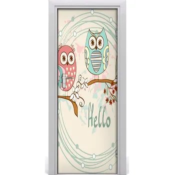 Fototapeta Samolepící fototapeta na dveře Sovy 75x205 cm