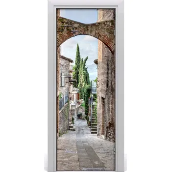 Fototapeta Fototapeta samolepící na dveře italské uličky 75x205 cm