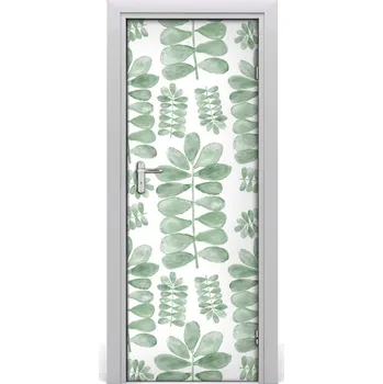 Fototapeta Samolepící fototapeta na dveře listí eukaliptusa 95x205 cm