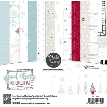 Moda Scrap sada papírů 6x6" - Good cheer for Christmas