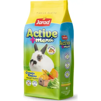 Krmivo pro hlodavce Jarad Active+ Zakrslý Králík Ovoce/Zelenina - 800g