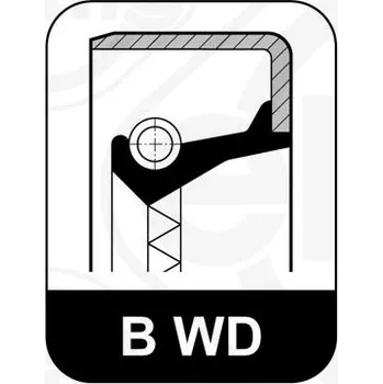 Těsnicí kroužek hřídele, náboj kola ELRING 522.856