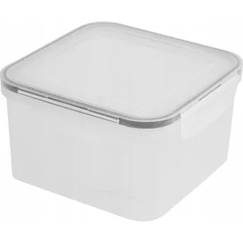 Dóza na potraviny HERMETICKÁ NÁDOBA NA POTRAVINY 1,5L ČTVEREC 15,5x15,5x9 cm