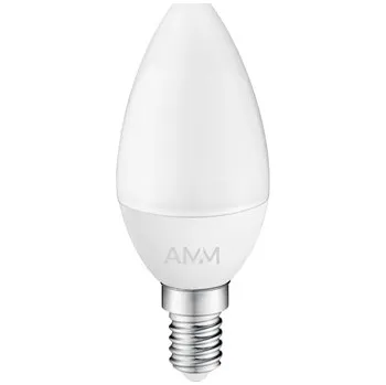 Žárovka LED žárovka E14 4,9W neutrální AMM-E14-C37-4,9W-DW