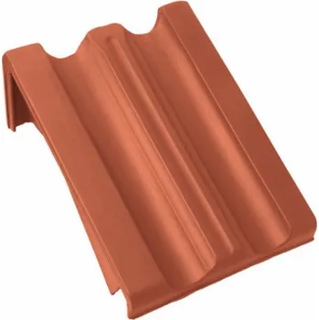 Střešní krytina BRAMAC Granát 11 Taška pultu rohová levá Měděná engoba