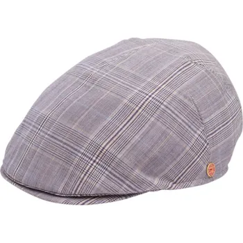 Čepice Pánská letní šedá lněná bekovka - Mayser - Sidney Como Velikost: 57 cm (M)