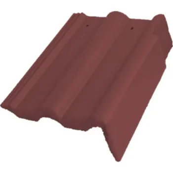 Střešní krytina BRAMAC Classic Krajní taška pravá Červeno Hnědá