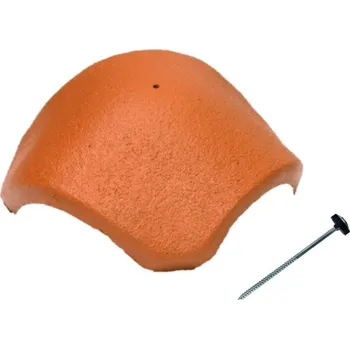 Stavebniny BRAMAC Hřebenáč EU Protector Hřebenáč rozdělovací s vrutem Cihlově červená režná