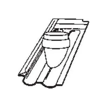 Střešní krytina BRAMAC Průchody střechou Rubín 13 Průch.taš.pro odkouř.turbo.116 Kaštanově Hnědá