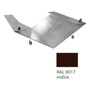 plechová krytina BLIX Pozink tl. 0,5 mm Úžlabí r.š. 750 RAL 8017 Hnědá