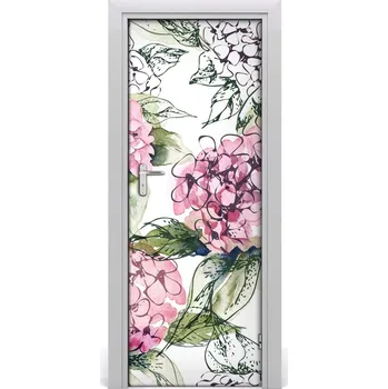 Fototapeta Samolepící fototapeta na dveře Hortensje 75x205 cm