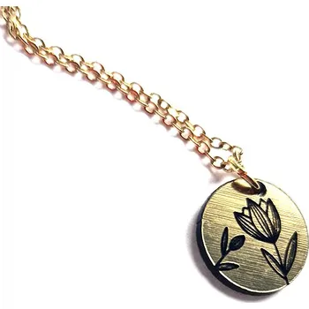 Náhrdelník TULIP gold náhrdelník náhrdelník zlaté plexi