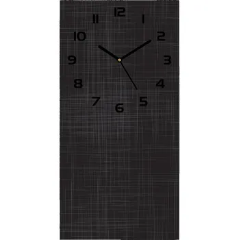 Hodiny Nástěnné hodiny tiché Lněná tekstura