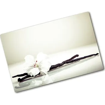 Kuchyňské prkénko Deska na krájení skleněná Vanilka