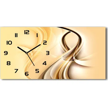 Hodiny Skleněné hodiny na stěnu Abstrakce vlny