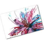 Kuchyňská deska skleněná Abstraktní květ