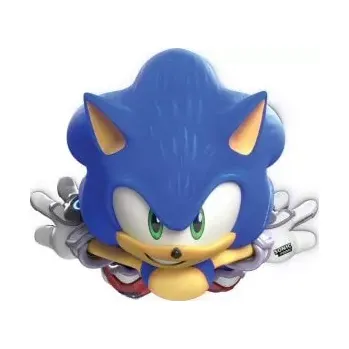 Karnevalová maska Papírové masky Sonic 6ks