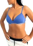 Dámská podprsenka Emporio Armani EW000442 AF10889 modrá modrá S