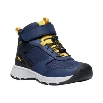 Dívčí obuv KEEN SKUA MID WP K naval academy/yolk yellow US 8 / EU 24,0 / UK 7 / 15 cm; Modrá dětská obuv + DÁREK DLE VÝBĚRU!