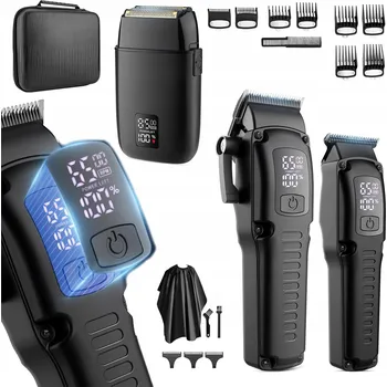 Strojek na vlasy Pánský zastřihovač 3 ks Sada zastřihovačů Profesionální i domácí použití