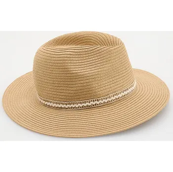 Čepice Reserved - Slaměný klobouk panama - pšeničná - 719CO-12X - 719CO-12X-S