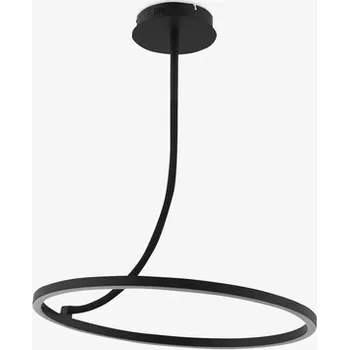 Černé kruhové stropní LED svítidlo CORIT