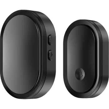 Domovní zvonek Domovní bezdrátový zvonek CACAZI A99 - sada 1 tlačítko a 1 přijímač, černý