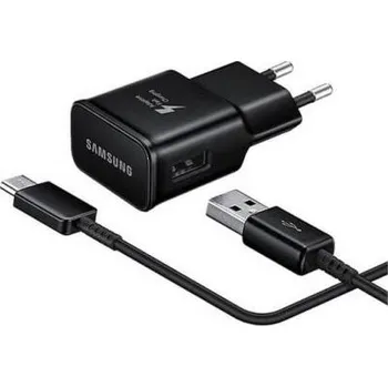 Telefonní příslušenství Nabíječka telefonu SAMSUNG EP-TA20EBE USB-C Black