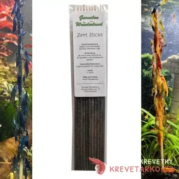 Krmivo pro rybičky GW Shrimp Sticks skořice 11ks (+ podstavec zdarma)