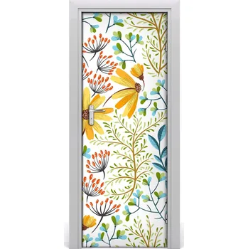 Fototapeta Samolepící fototapeta na dveře polní květiny 75x205 cm