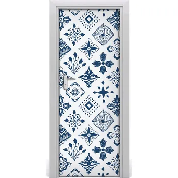 Fototapeta Samolepící fototapeta na dveře květinový vzor 95x205 cm